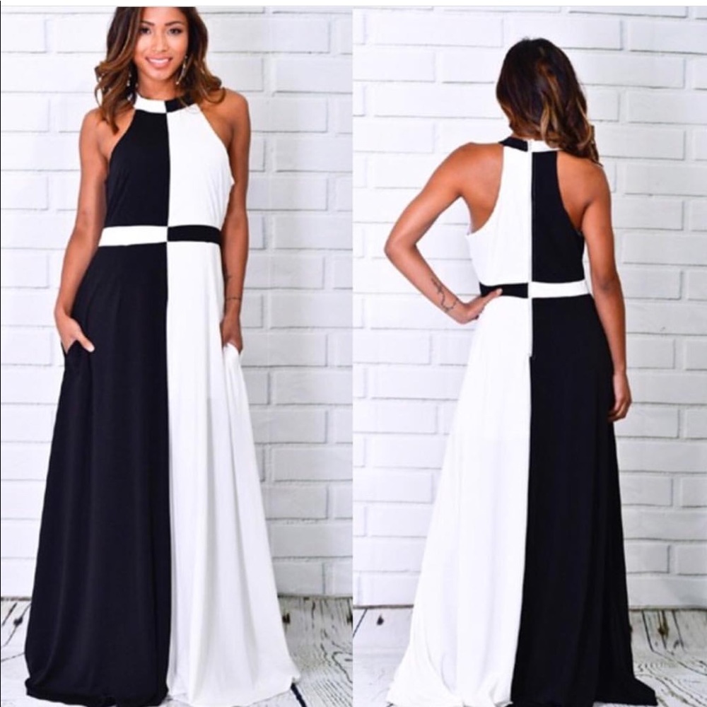 Plus size Color Block dress